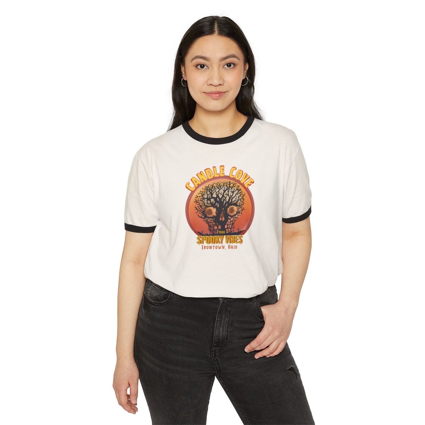 Candle Cove Skull Vibes Ringer T-Shirt