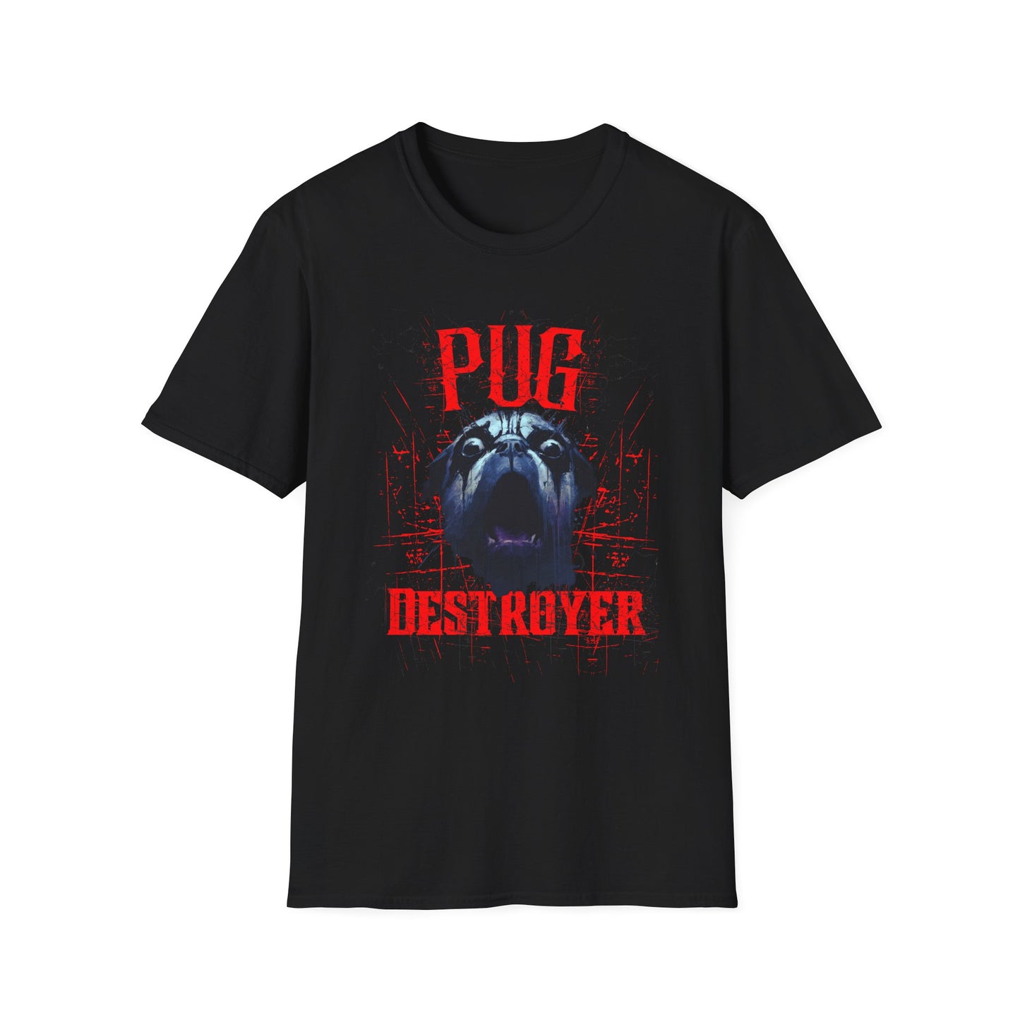 Pug Destroyer T-Shirt — Funny Pug Dog Graphic Tee for Pet Lovers