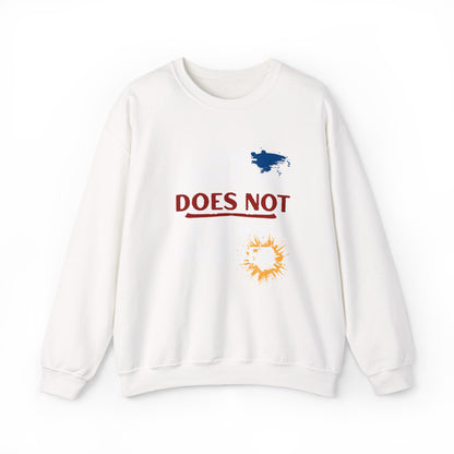 Sweatshirt Noncompliance DOES NOT Justify Murder Crewneck Sweatshirt Quote Graphic Pullover