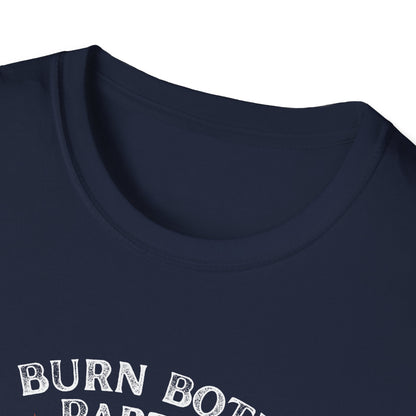 Burn Both Parties Roast Marshmallows on the Ashes Unisex Softstyle T-Shirt