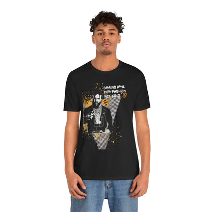 Chains are for fashion — Retro Hip-Hop Portrait T-Shirt