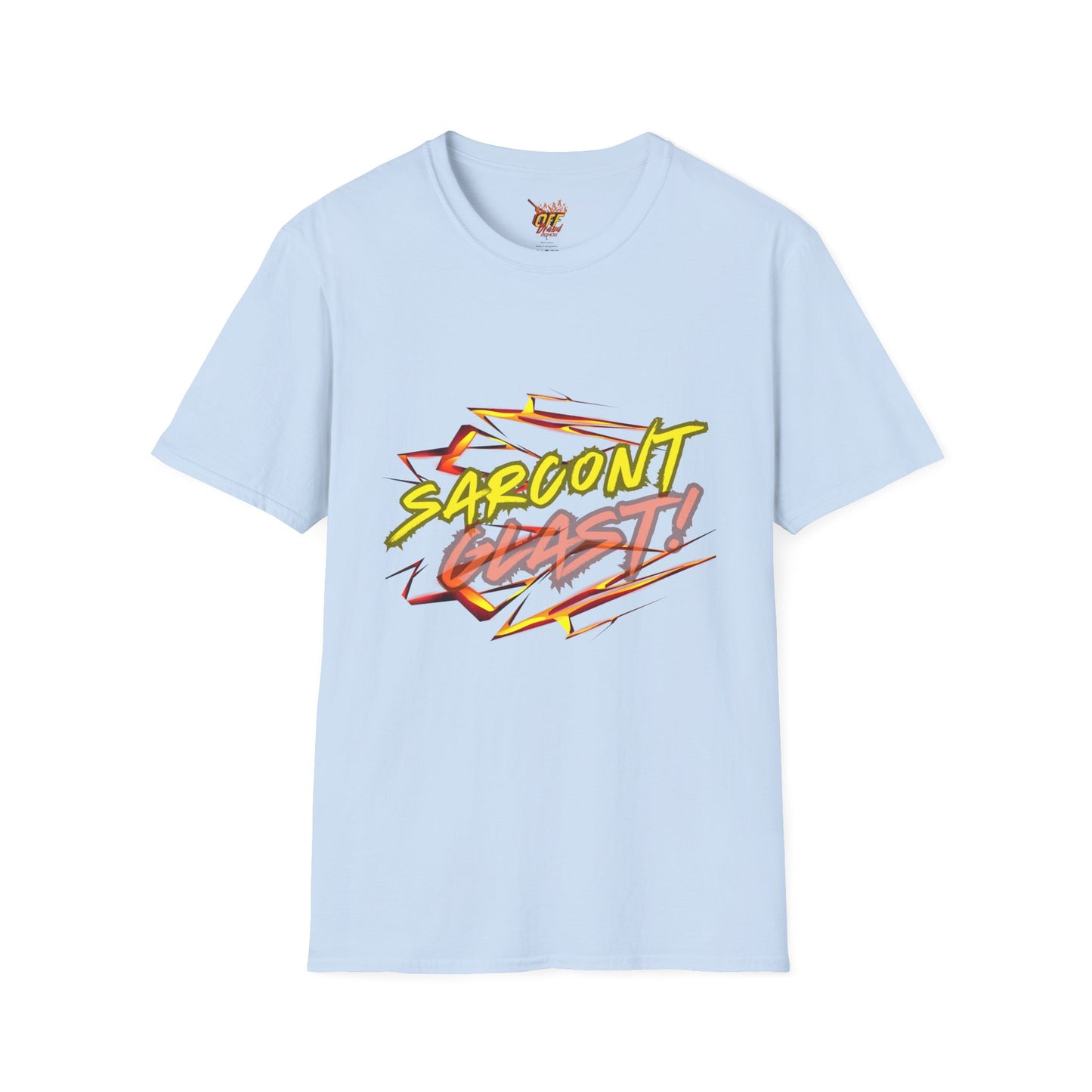 Sarcont Glast T-Shirt — AI Text Retro Comic Graphic Tee