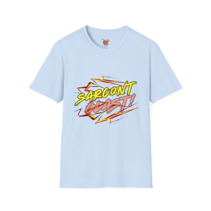Sarcont Glast T-Shirt — AI Text Retro Comic Graphic Tee