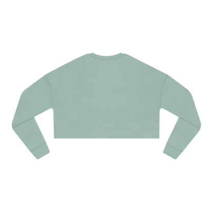 Cropped Sweatshirt  "Victim of the Attention Economy" Retro Script Crop Top