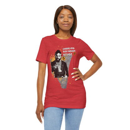 Chains are for fashion — Retro Hip-Hop Portrait T-Shirt