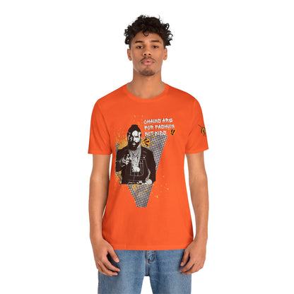 Chains are for fashion  not kid  Mr T Wisdom Retro Hip-Hop Pop Art Zine Style Portrait T-Shirt