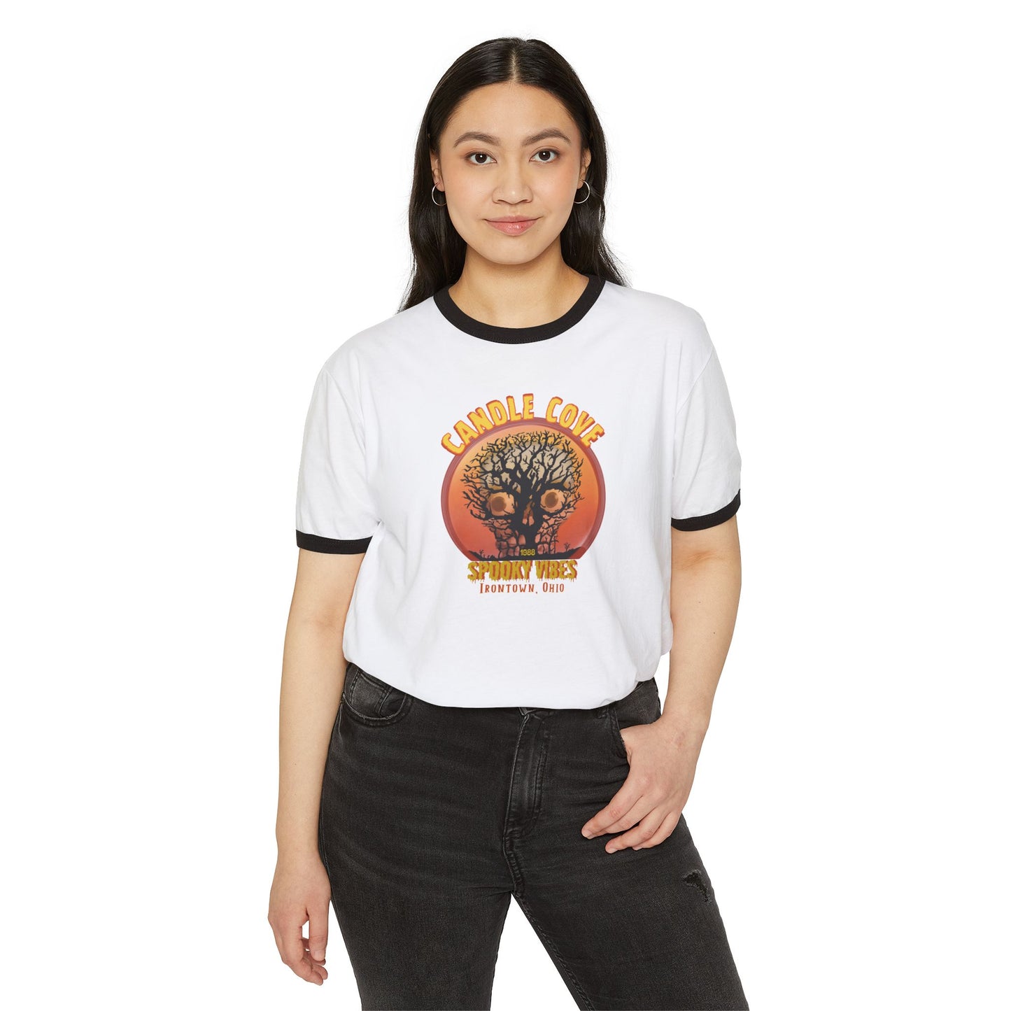 Candle Cove Skull Vibes Ringer T-Shirt
