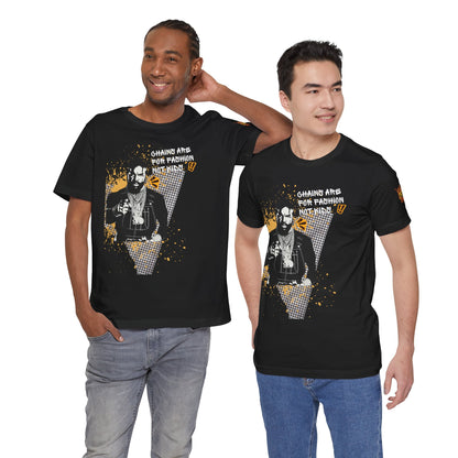 Chains are for fashion  not kid  Mr T Wisdom Retro Hip-Hop Pop Art Zine Style Portrait T-Shirt