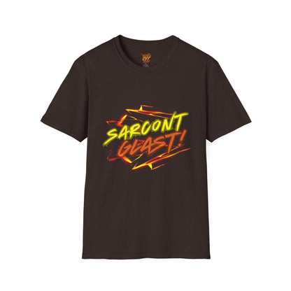 Sarcont Glast T-Shirt — AI Text Retro Comic Graphic Tee