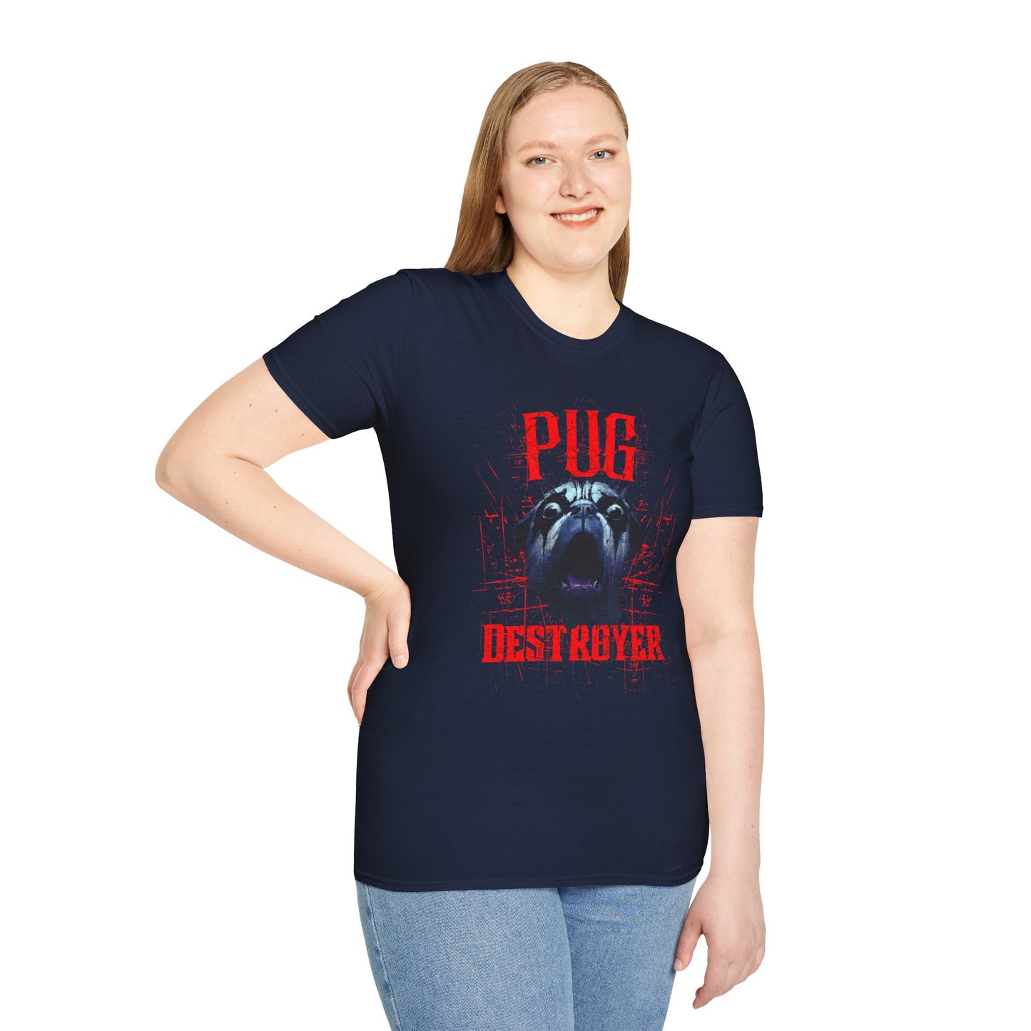 Pug Destroyer T-Shirt — Funny Pug Dog Graphic Tee for Pet Lovers