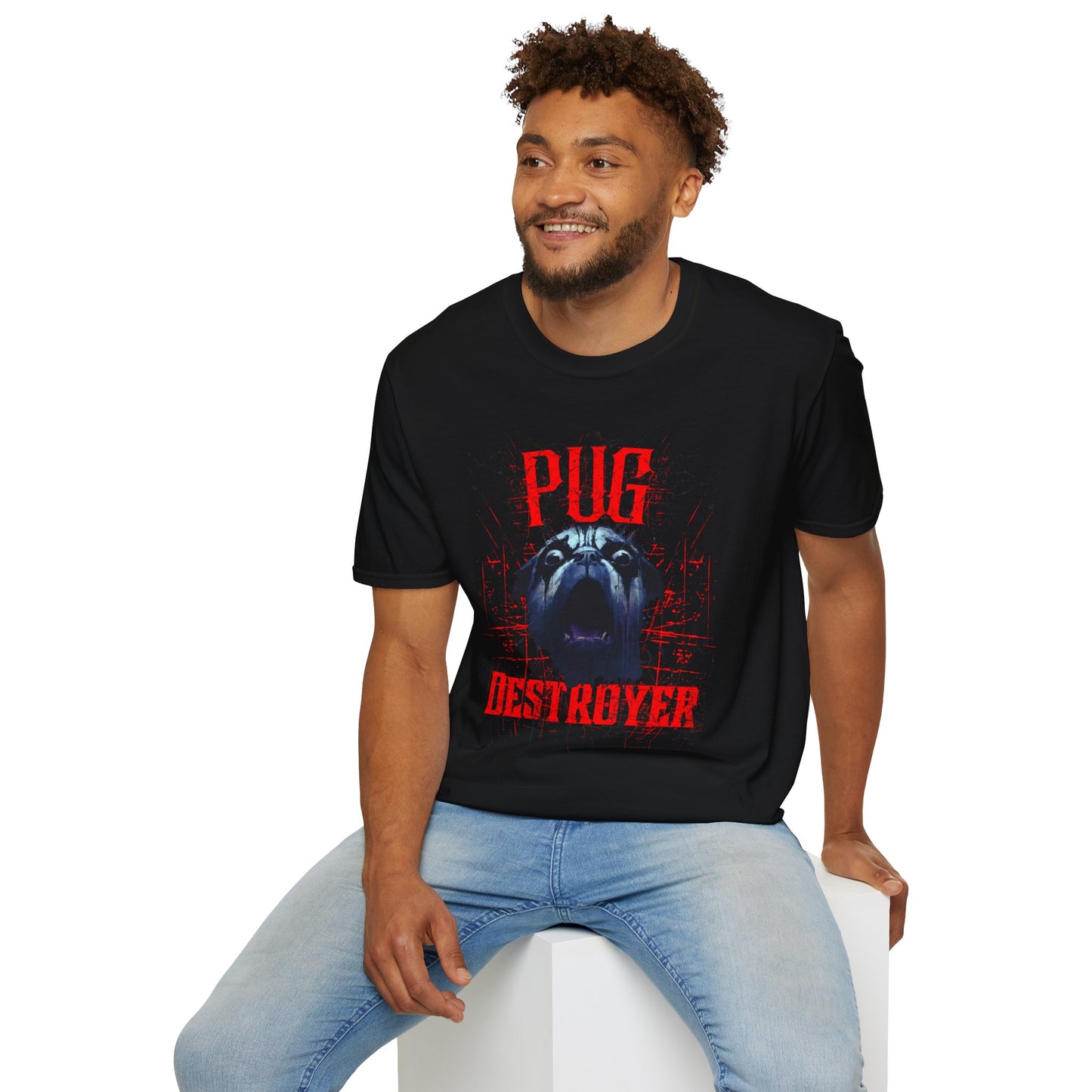 Pug Destroyer T-Shirt — Funny Pug Dog Graphic Tee for Pet Lovers