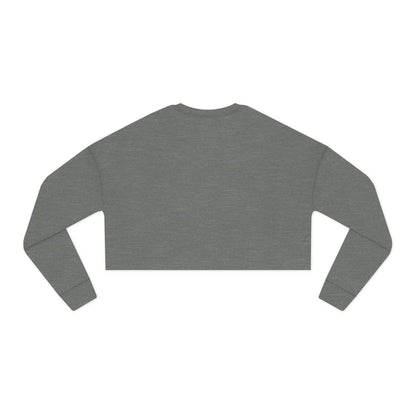Cropped Sweatshirt  "Victim of the Attention Economy" Retro Script Crop Top