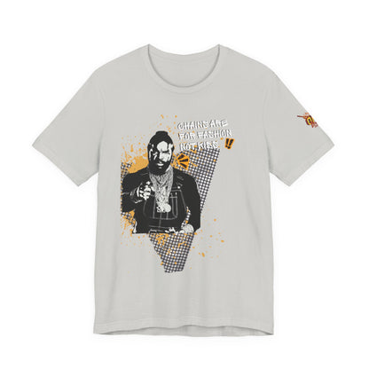 Chains are for fashion  not kid  Mr T Wisdom Retro Hip-Hop Pop Art Zine Style Portrait T-Shirt