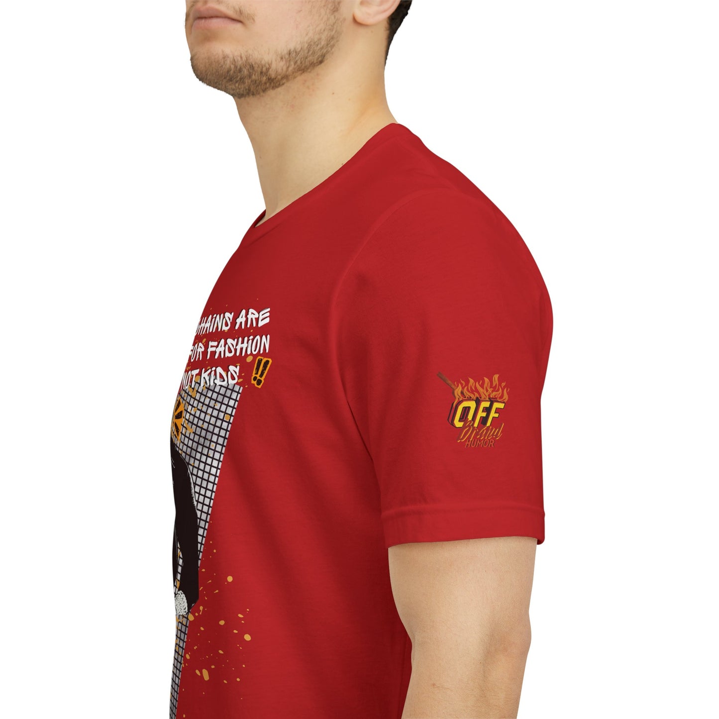 Chains are for fashion  not kid  Mr T Wisdom Retro Hip-Hop Pop Art Zine Style Portrait T-Shirt