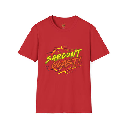 Sarcont Glast T-Shirt — AI Text Retro Comic Graphic Tee