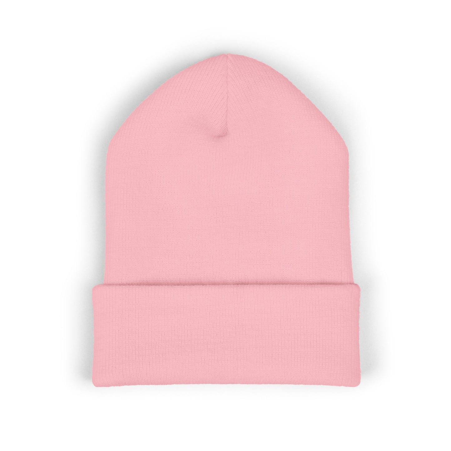 Embroidered Cuffed Beanie A Simple Truth -All Men Are Cremated Equal — Minimal Knit Hat