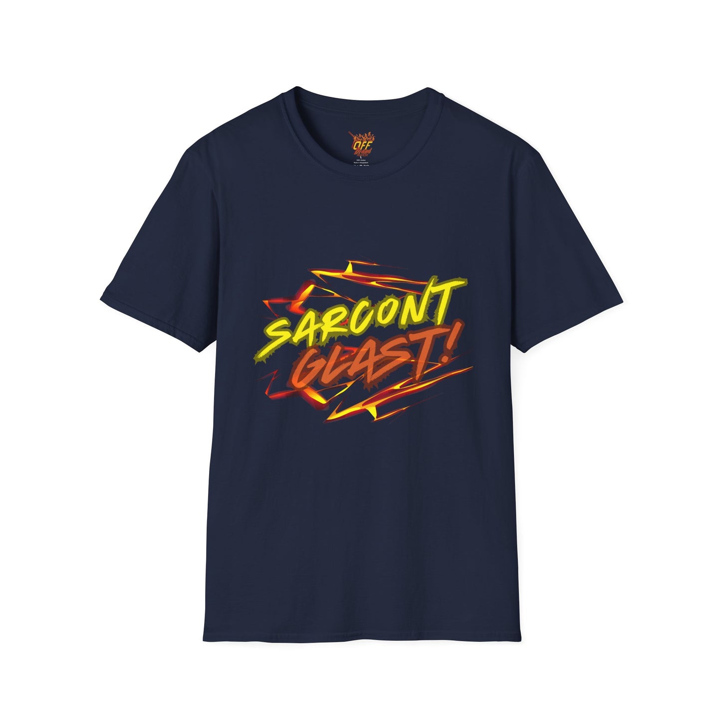 Sarcont Glast T-Shirt — AI Text Retro Comic Graphic Tee