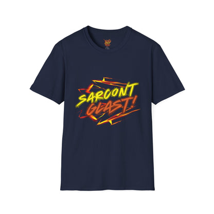 Sarcont Glast T-Shirt — AI Text Retro Comic Graphic Tee
