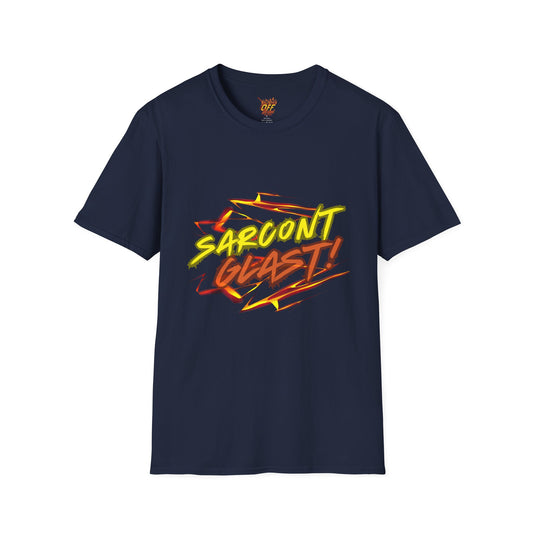 Sarcont Glast T-Shirt — AI Text Retro Comic Graphic Tee