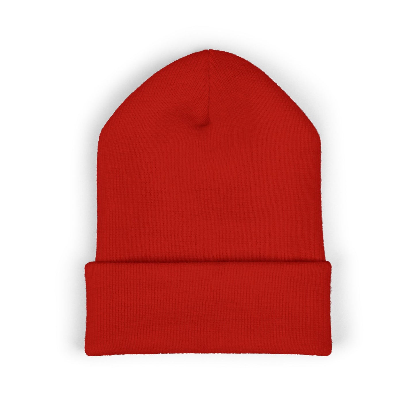 Embroidered Cuffed Beanie A Simple Truth -All Men Are Cremated Equal — Minimal Knit Hat